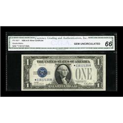 Fr. 1601* $1 1928A Silver Certificate. CGA Gem