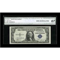 Fr. 1611* $1 1935B Silver Certificate. CGA Gem