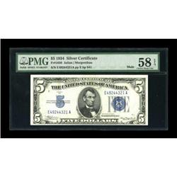 Fr. 1650 $5 1934 Mule Silver Certificate. PMG