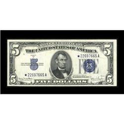 Fr. 1654* $5 1934D Wide II Silver Certificate.