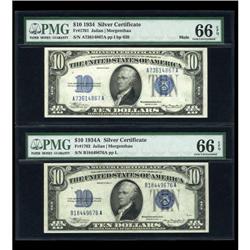 Fr. 1701 $10 1934 Mule Silver Certificate. PMG