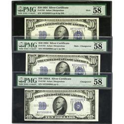 Fr. 1701 $10 1934 Silver Certificate. PMG Choice