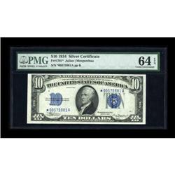 Fr. 1701* $10 1934 Silver Certificate. PMG