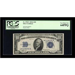 Fr. 1702* $10 1934A Silver Certificate. PCGS