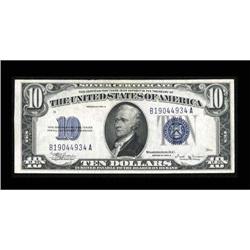 Fr. 1703 $10 1934B Silver Certificate. About