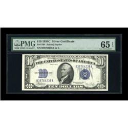 Fr. 1704 $10 1934C Silver Certificate. PMG Gem