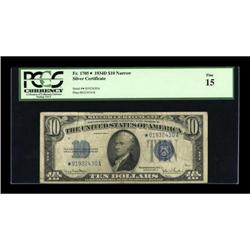 Fr. 1705* $10 1934D Silver Certificate. PCGS