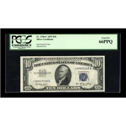 Fr. 1706* $10 1953 Silver Certificate. PCGS Gem