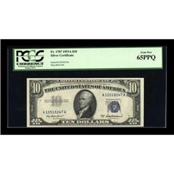 Fr. 1707 $10 1953A Silver Certificate. PCGS Gem