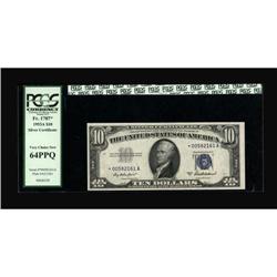 Fr. 1707* $10 1953A Silver Certificate. PCGS