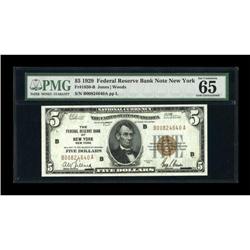Fr. 1850-B $5 1929 FRBN. PMG Gem 65.