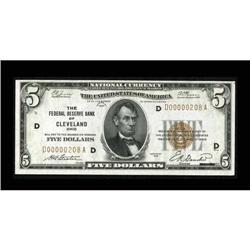 Fr. 1850-D $5 1929 Federal Reserve Bank Note.