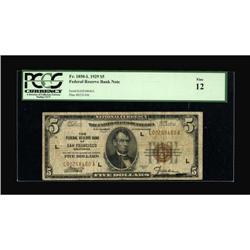 Fr. 1850-L $5 1929 Federal Reserve Bank Note.