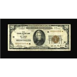 Fr. 1870-H* $20 1929 Federal Reserve Bank Note.