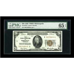 Fr. 1870-I $20 1929 Federal Reserve Bank Note.
