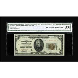 Fr. 1870-L $20 1929 Federal Reserve Bank Note.