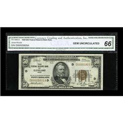 Fr. 1880-D $50 1929 Federal Reserve Bank Note.
