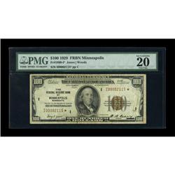 Fr. 1890-I* $100 1929 FRBN. PMG VF 20. 5 Known.
