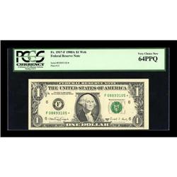 Fr. 1917-F $1 1988A Federal Reserve Note. PCGS