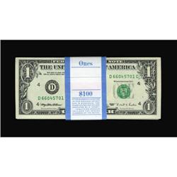 Fr. 1923-D $1 1995 Web Federal Reserve Notes.