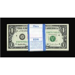 Fr. 1923-D $1 1995 Web Federal Reserve Notes.