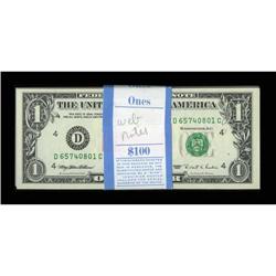 Fr. 1923-D $1 1995 Web Federal Reserve Notes.