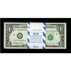 Fr. 1923-D $1 1995 Web Federal Reserve Notes.