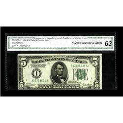 Fr. 1951-A $5 1928A Federal Reserve Note. CGA