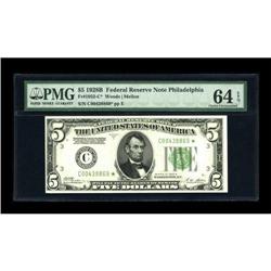 Fr. 1952-C $5 1928B Federal Reserve Note. PMG