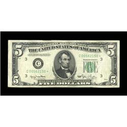 Fr. 1961-C* $5 1950 Wide II Federal Reserve