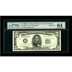Fr. 1962-D $5 1950A Federal Reserve Note. PMG