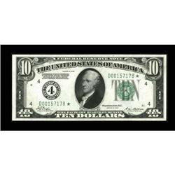 Fr. 2000-D* $10 1928 Federal Reserve Note. Crisp