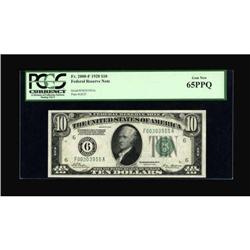 Fr. 2000-F $10 1928 Federal Reserve Note. PCGS