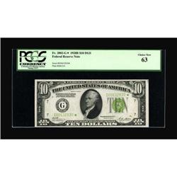 Fr. 2002-G* $10 1928B Federal Reserve Note. PCGS