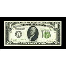 Fr. 2002-J* $10 1928B Federal Reserve Note.