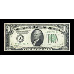 Fr. 2008-A* $10 1934C Federal Reserve Note.