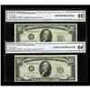 Image 1 : Fr. 2010-B $10 1950 Federal Reserve Notes.