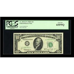 Fr. 2015-G* $10 1950E Federal Reserve Note. PCGS