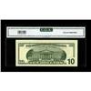 Image 2 : Fr. 2033-L $10 1999 Federal Reserve Note. CGA