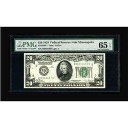 Fr. 2050-I $20 1928 Federal Reserve Note. PMG