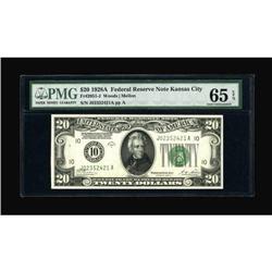 Fr. 2051-J $20 1928A Federal Reserve Note. PMG