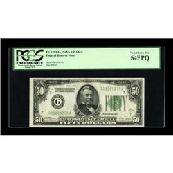 Fr. 2101-g $50 1928A Federal Reserve Note. PCGS
