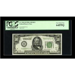 Fr. 2101-H $50 1928A Federal Reserve Note. PCGS