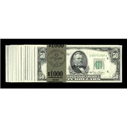 Fr. 2107-D $50 1950 Federal Reserve Notes.