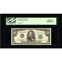 Fr. 2112-B $50 1950E Federal Reserve Note. PCGS