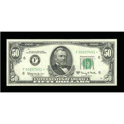 Fr. 2113-F* $50 1963A Federal Reserve Note. Gem