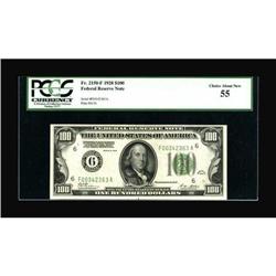 Fr. 2150-F $100 1928 Federal Reserve Note. PCGS