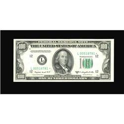 Fr. 2160-L* $100 1950C Federal Reserve Note.