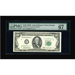 Fr. 2161-G $100 1950D Federal Reserve Note. PMG