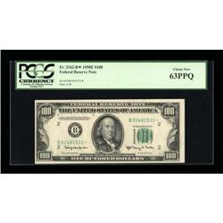 Fr. 2162-B* $100 1950E Federal Reserve Note.